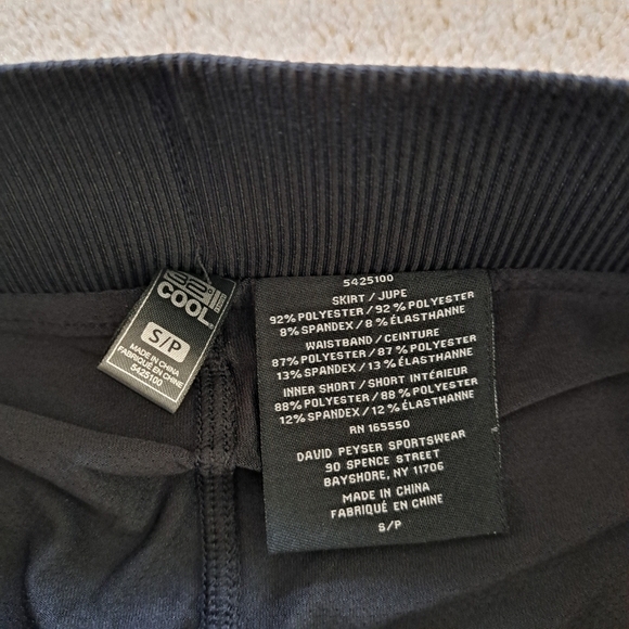 NWT 32° Degrees Active Skort Women's Small Black Stretch Skirt With Shorts - Picture 7 of 10